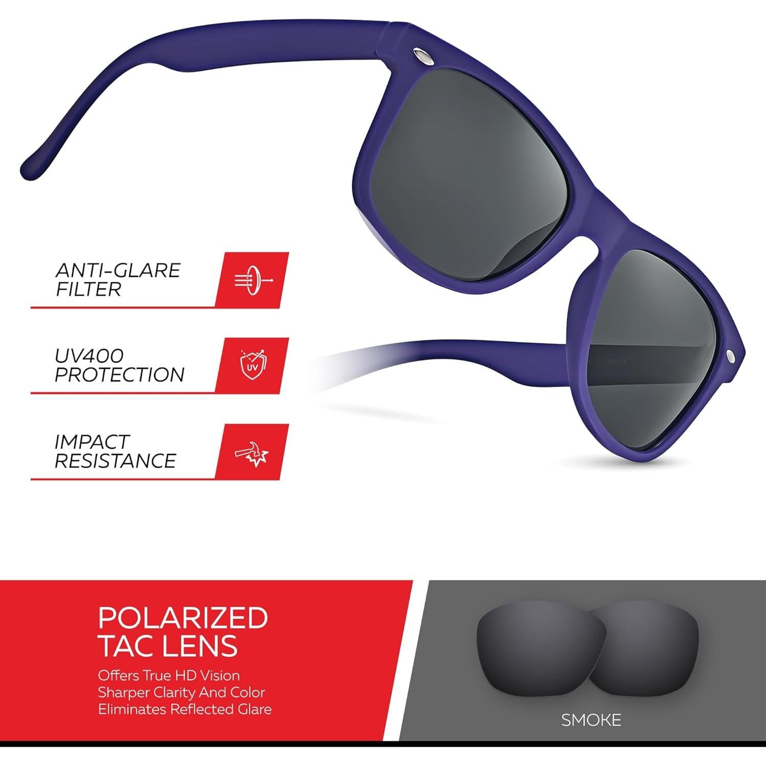 Gafas de sol polarizadas Retro Rewind UV400 Unisex