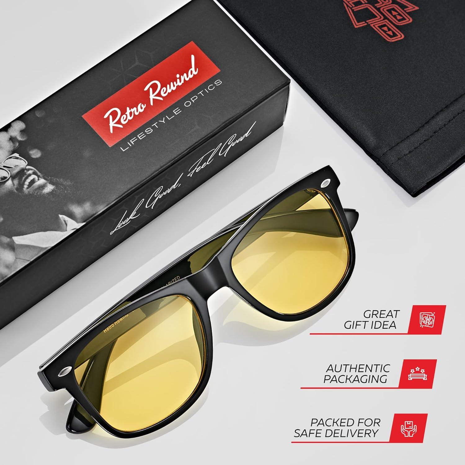Gafas de sol polarizadas Retro Rewind unisex con UV