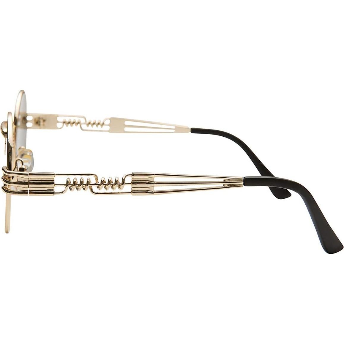 Gafas de Sol Steampunk Dollger Redondas con Lentes Negros