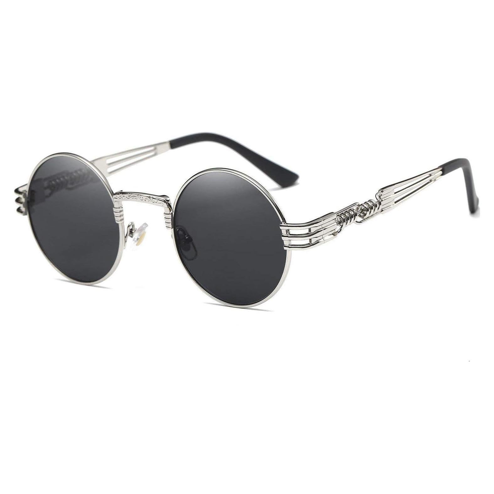 Gafas de sol Steampunk Dollger redondas con marco metal