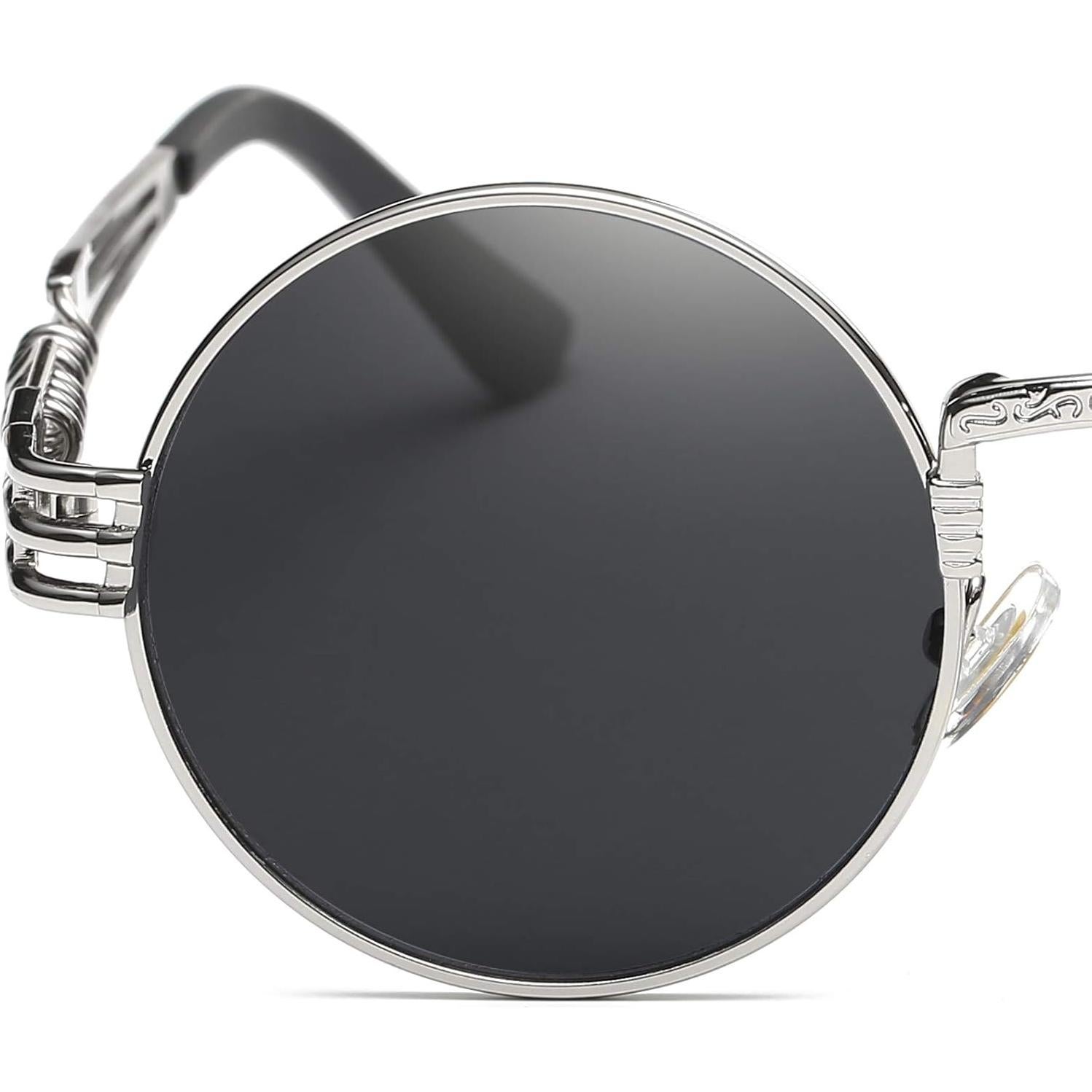 Gafas de sol Steampunk Dollger redondas con marco metal