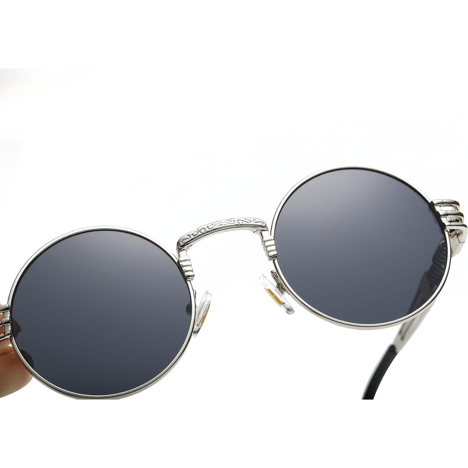 Gafas de sol Steampunk Dollger redondas con marco metal