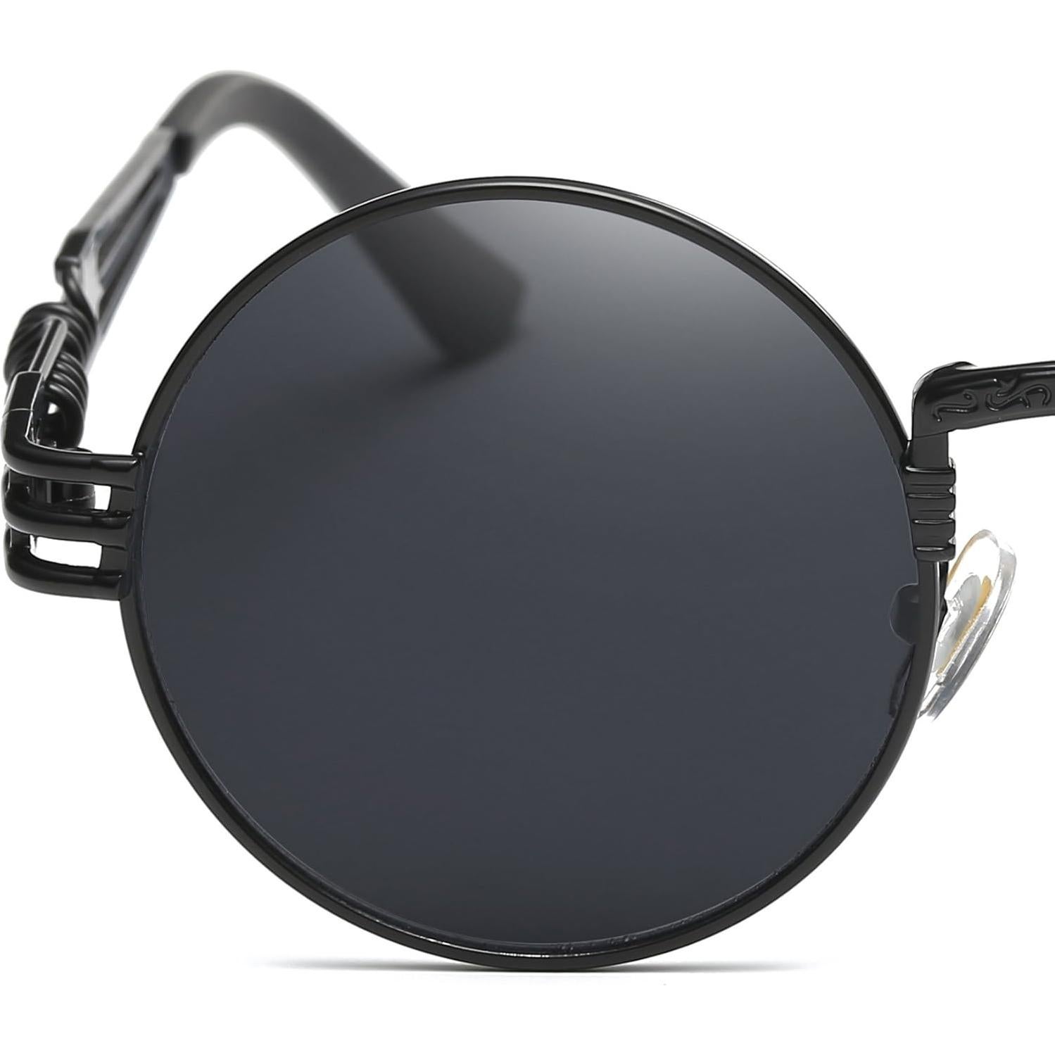 Gafas de sol redondas Dollger Steampunk con marco metálico