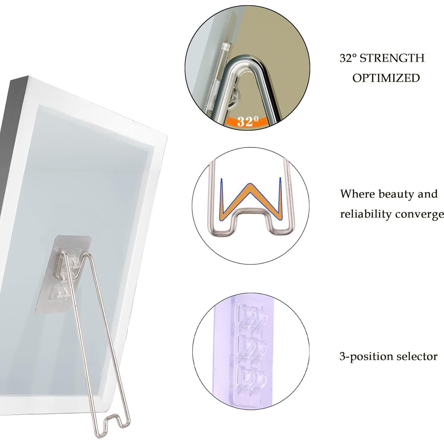 Soporte para Marco de Fotos HeXueLy Acero Inoxidable 6 Pcs
