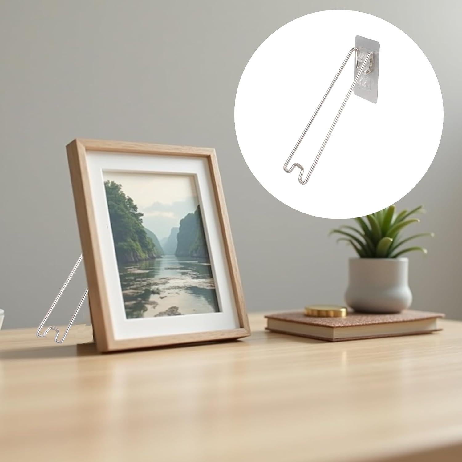 Soporte para Marco de Fotos HeXueLy Acero Inoxidable 6 Pcs