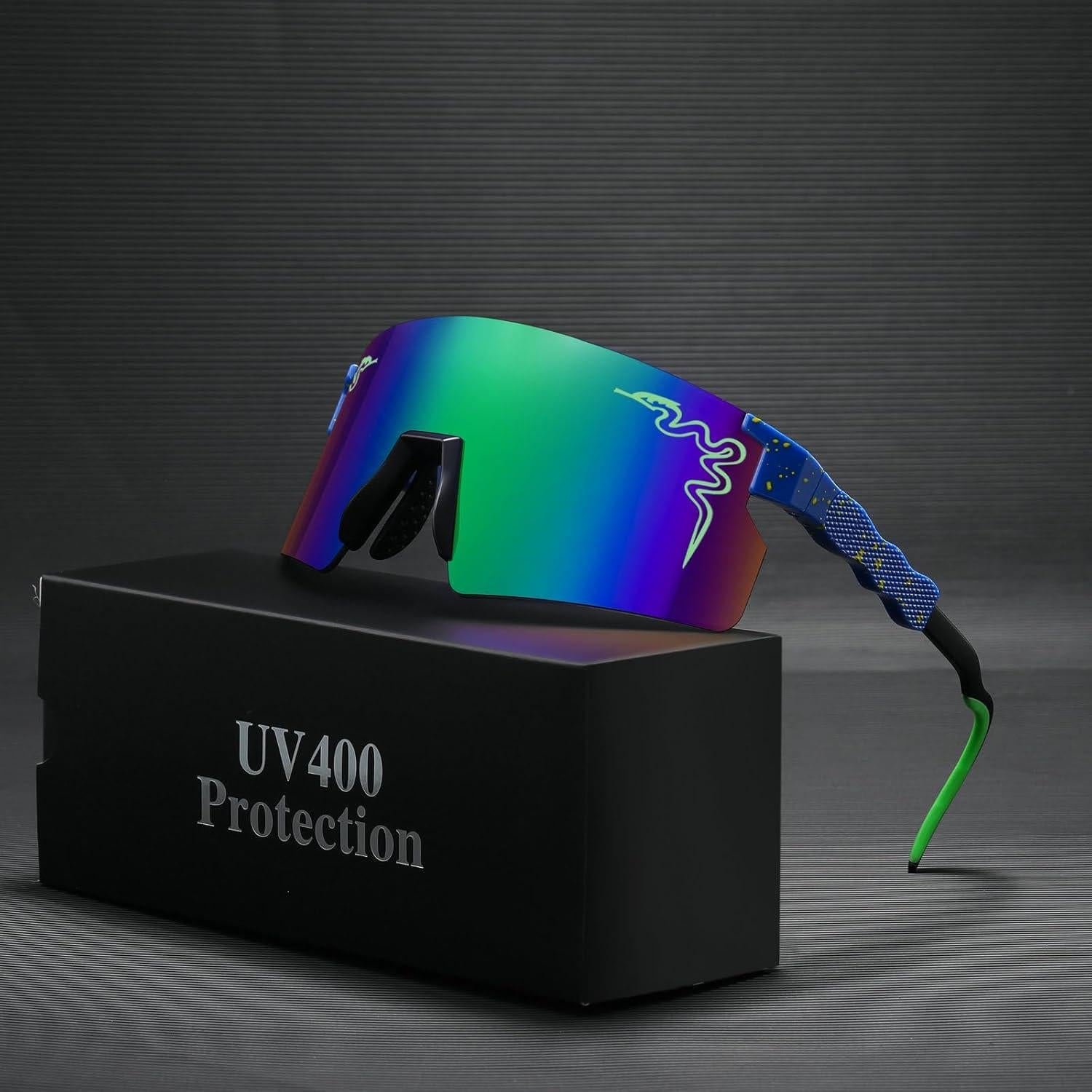 Gafas de Sol UV400 Unisex Adulto y Juvenil Ciclismo