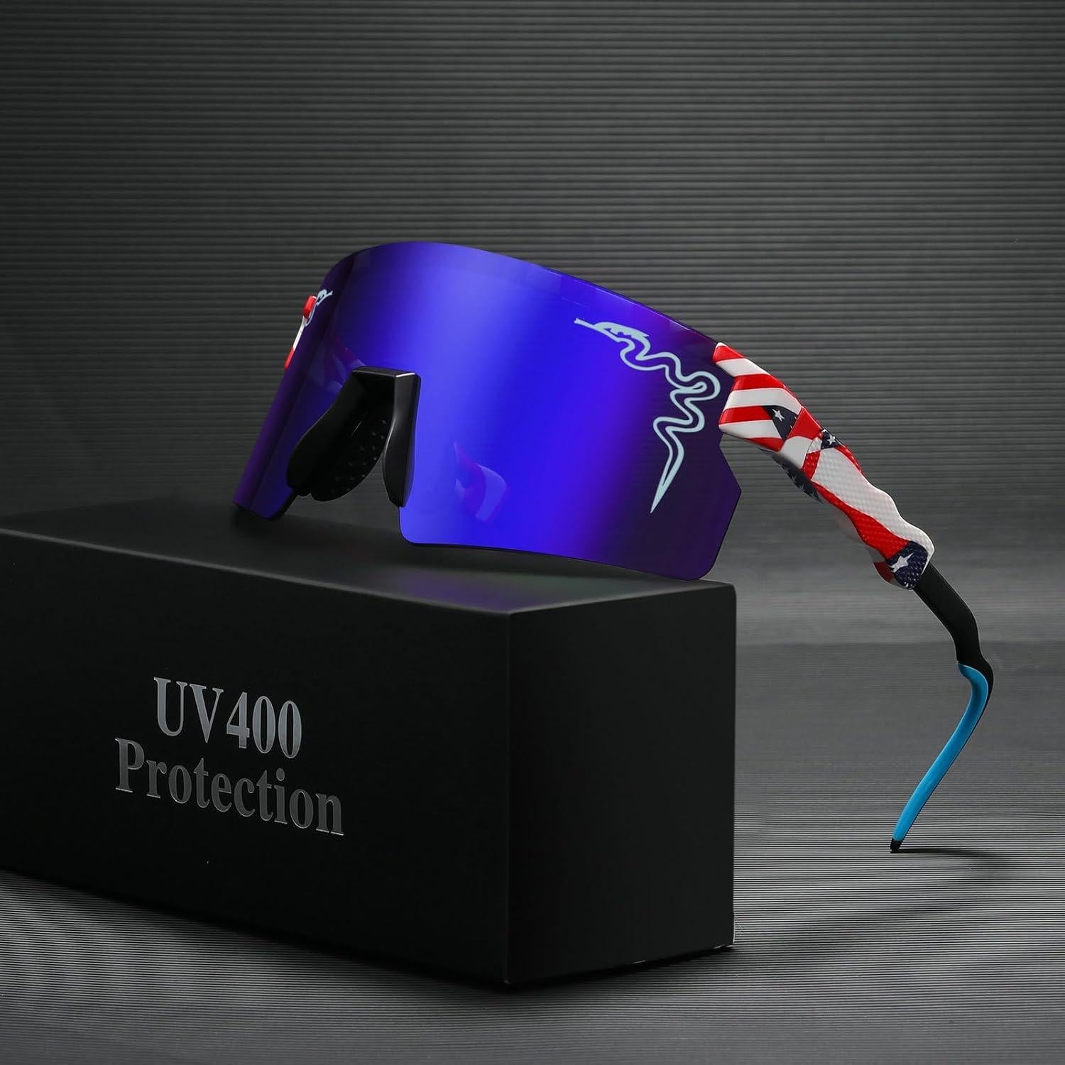 Gafas de Sol UV400 Unisex Adulto y Joven Ciclismo