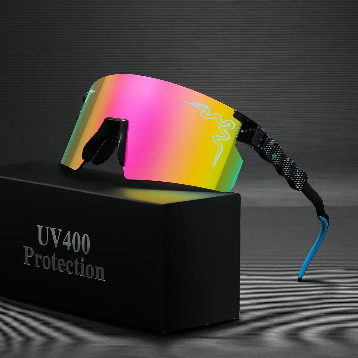 Gafas de Sol UV400 Unisex Adulto y Niños Ciclismo