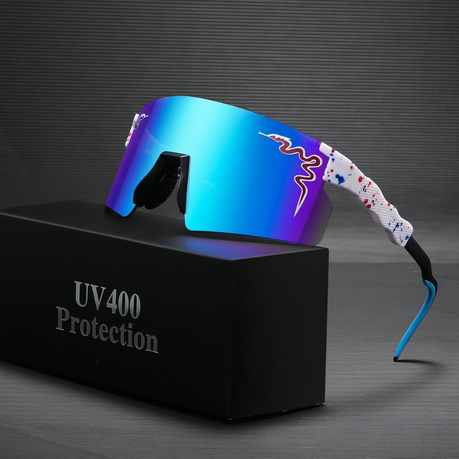 Gafas de sol UV400 Unisex Adulto y Juvenil Ciclismo