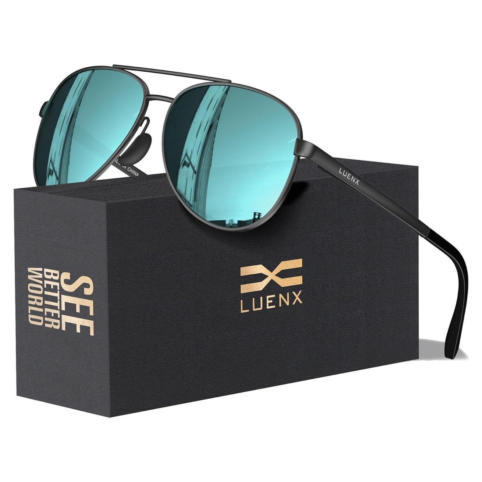 Gafas de sol LUENX Aviador polarizadas UV400 para hombres