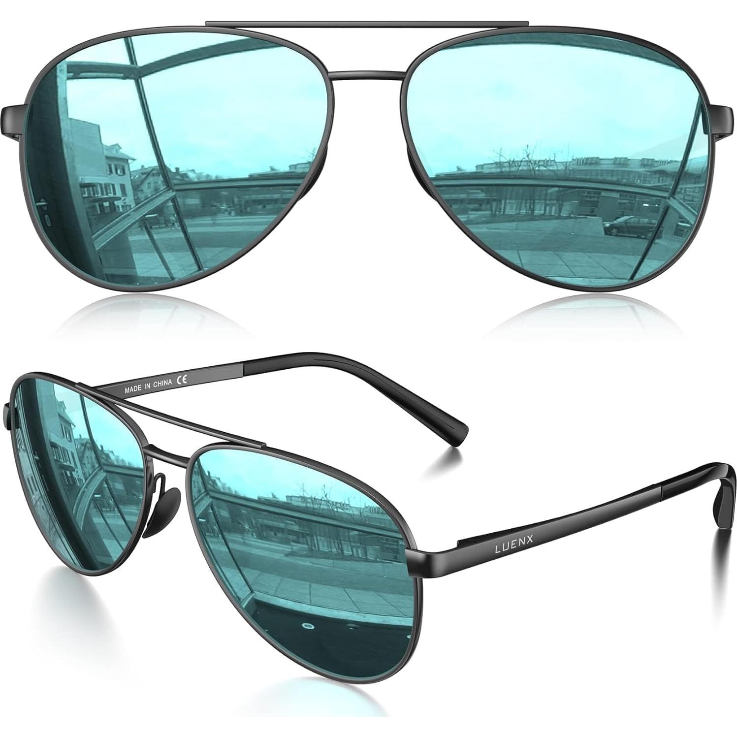 Gafas de sol LUENX Aviador polarizadas UV400 para hombres