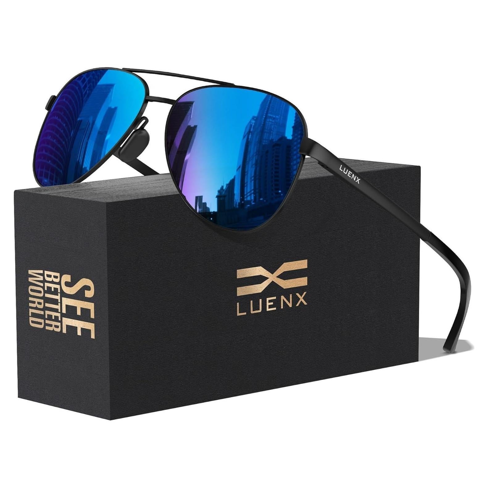 Gafas de sol LUENX Aviador polarizadas UV400 para hombres