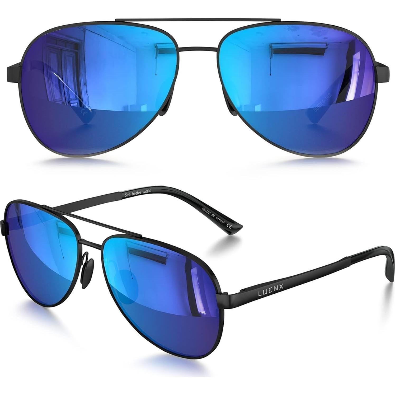 Gafas de sol LUENX Aviador polarizadas UV400 para hombres