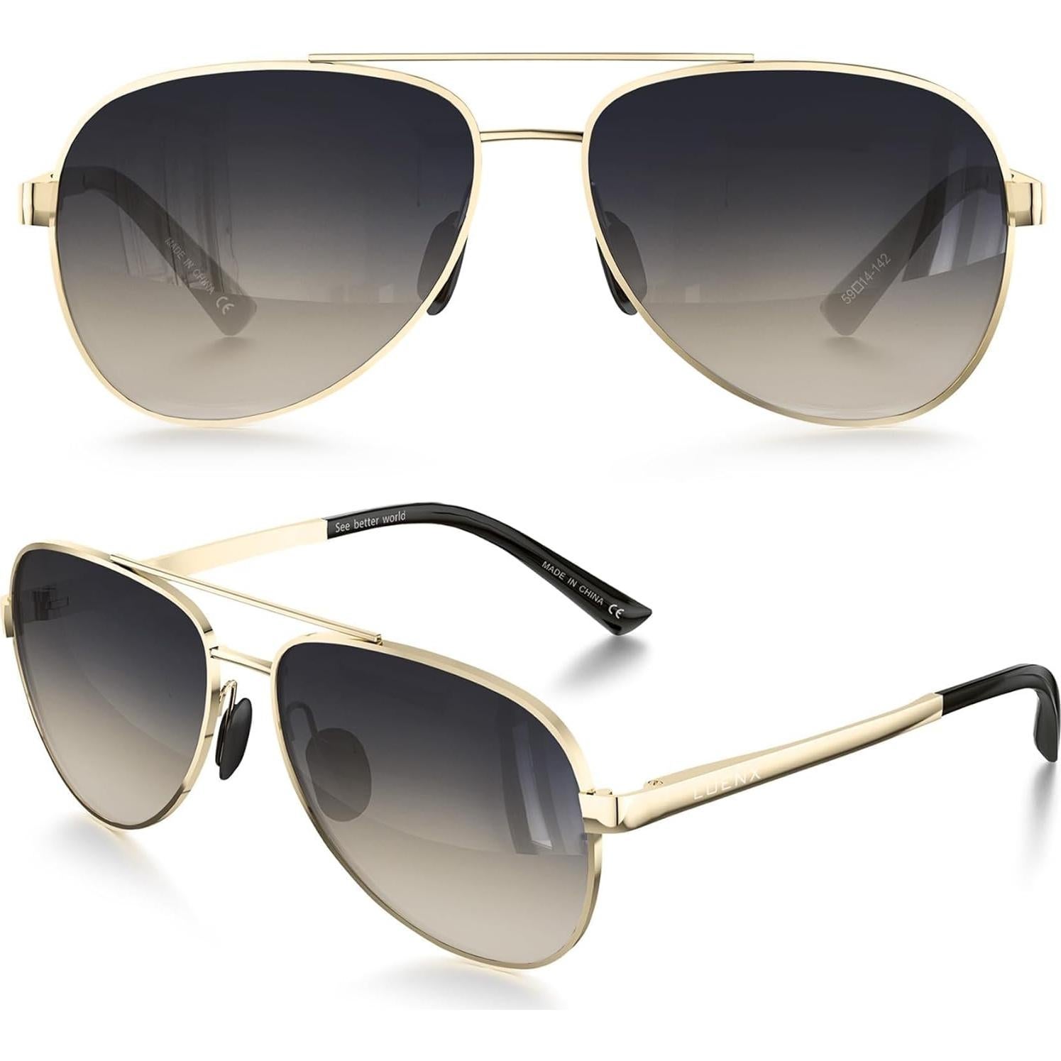 Gafas de sol LUENX Aviador Polarizadas UV400 para Hombres