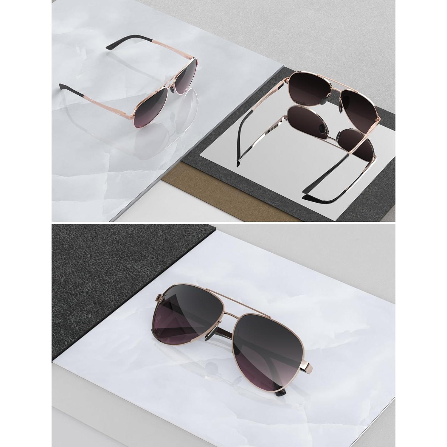 Gafas de sol LUENX Aviador polarizadas UV400 para hombres