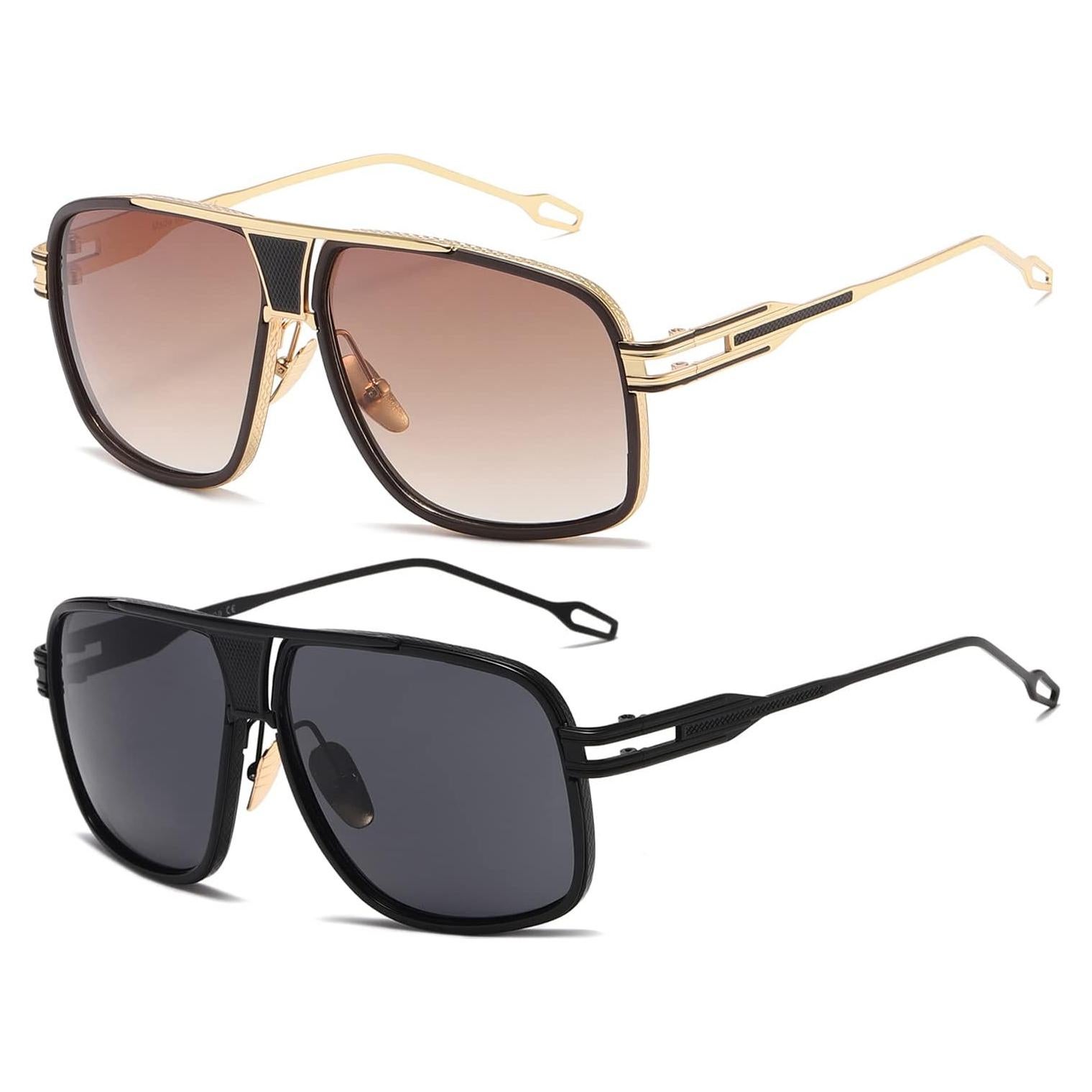 Gafas de sol AEVOGUE para hombres Marco Metal UV400