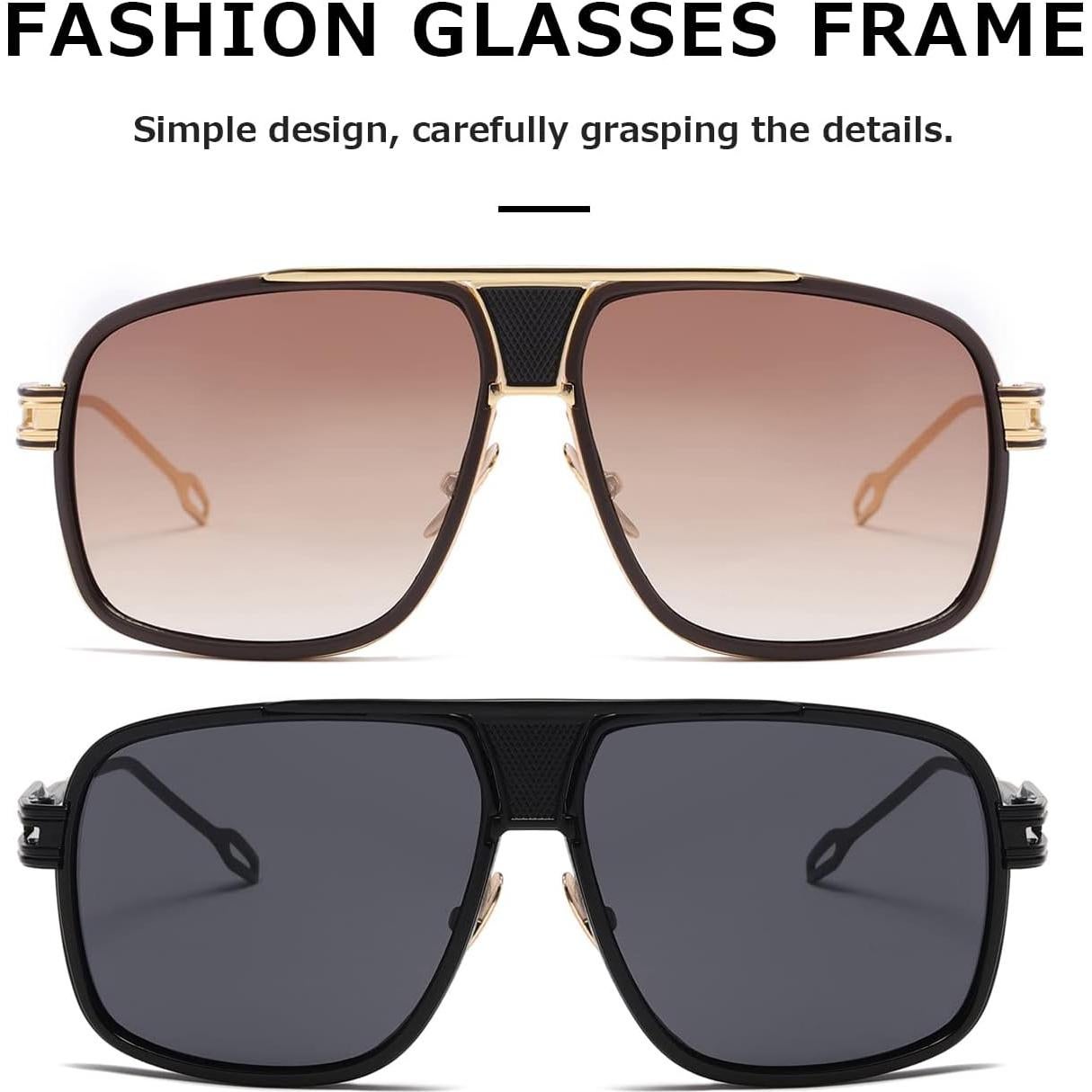 Gafas de sol AEVOGUE para hombres Marco Metal UV400