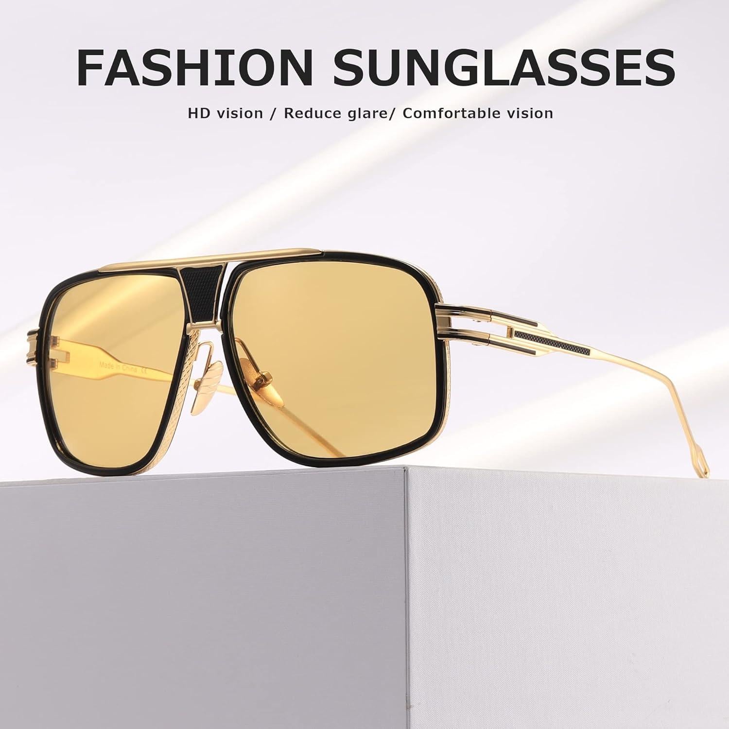 Gafas de sol AEVOGUE para hombres Marco Grande UV400