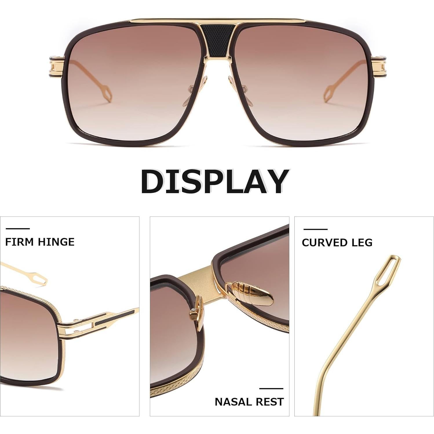 Gafas de sol AEVOGUE para hombres Marco Grande UV400