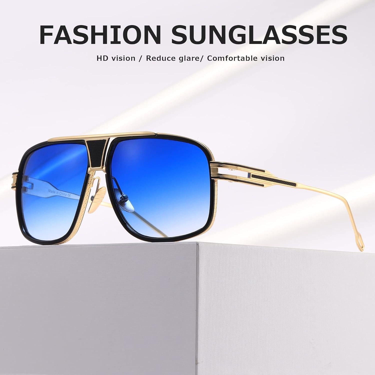 Gafas de sol AEVOGUE para hombres Marco Grande UV400