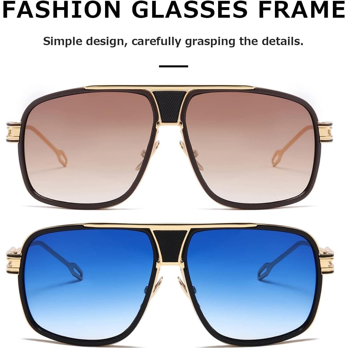 Gafas de sol AEVOGUE para hombres Marco Grande UV400