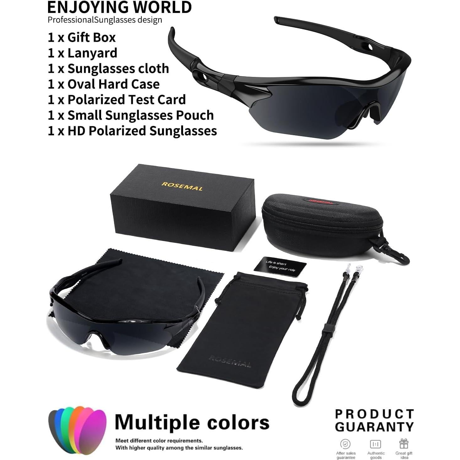 Gafas de sol deportivas Rosemal modelo 7221 UV400 TR90