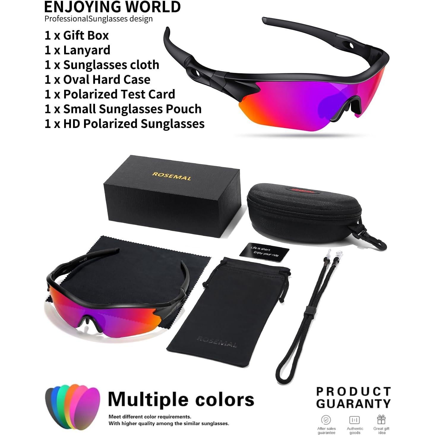 Gafas de sol deportivas Rosemal 7221 polarizadas UV400