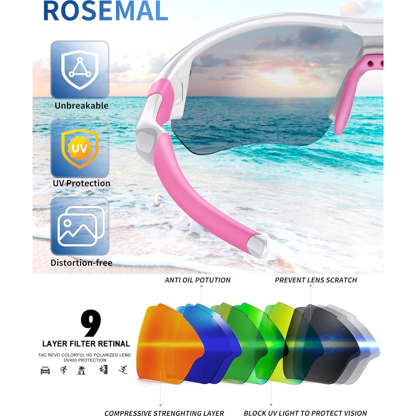 Gafas de sol deportivas Rosemal 7221 polarizadas UV400