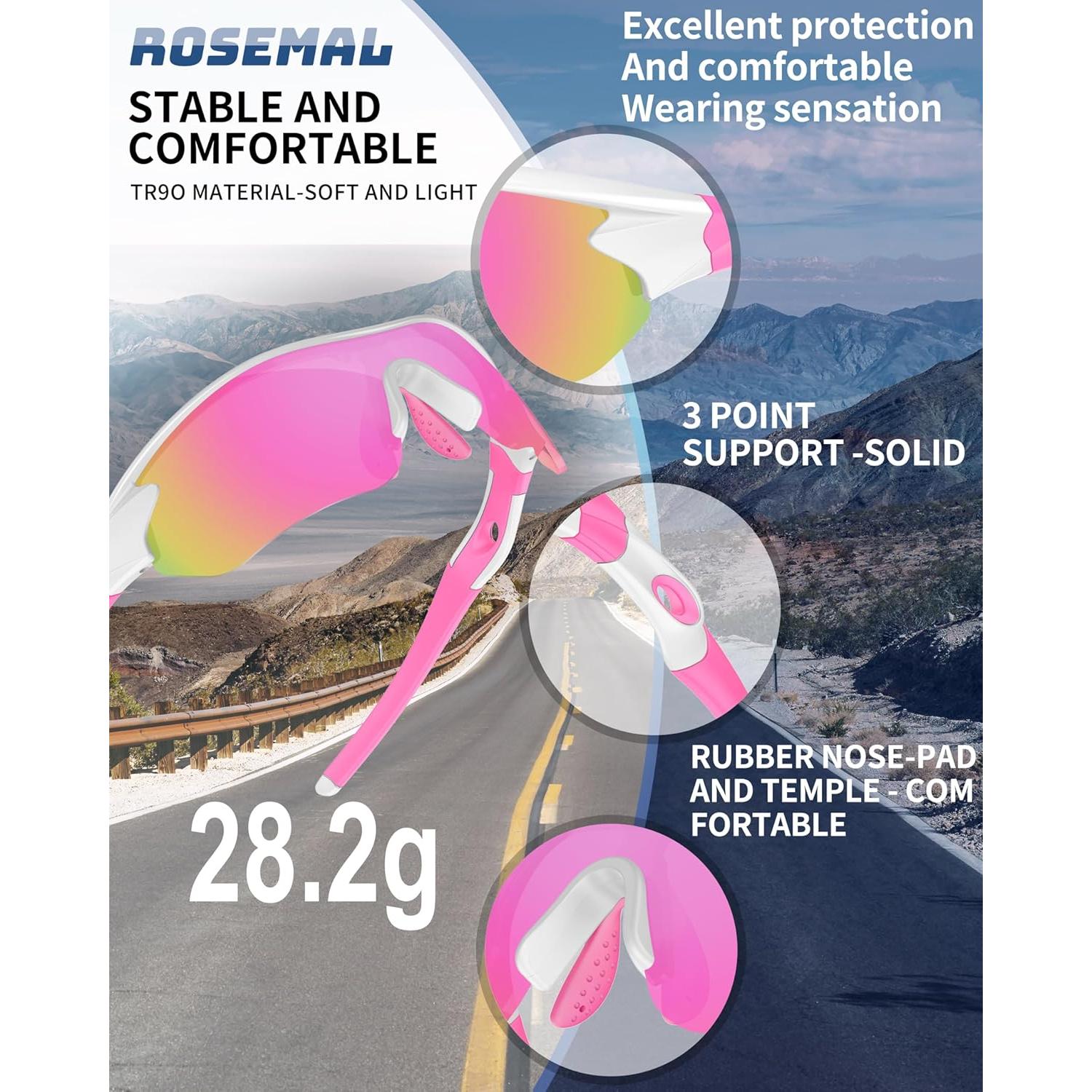 Gafas de sol deportivas Rosemal 7221 polarizadas UV400