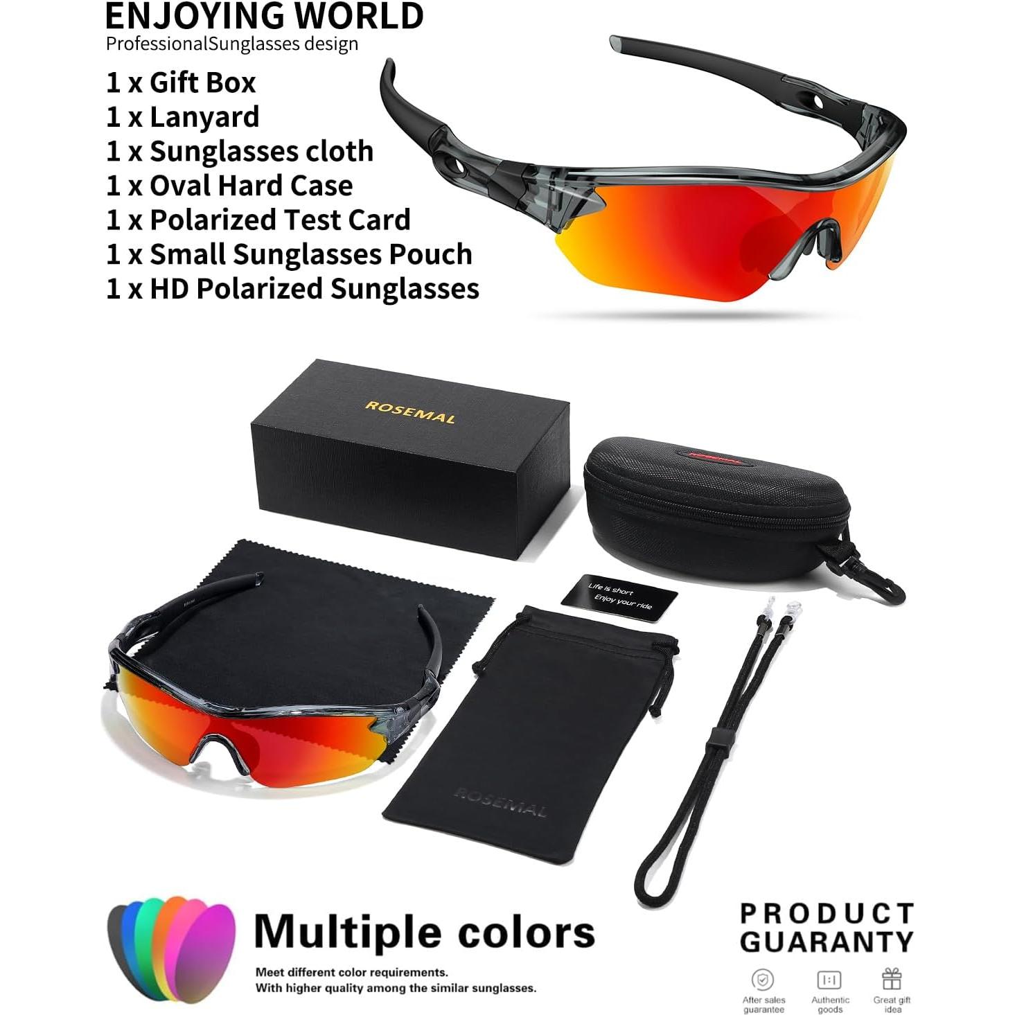 Gafas de Sol Deportivas Rosemal UV400 Polarizadas TR90