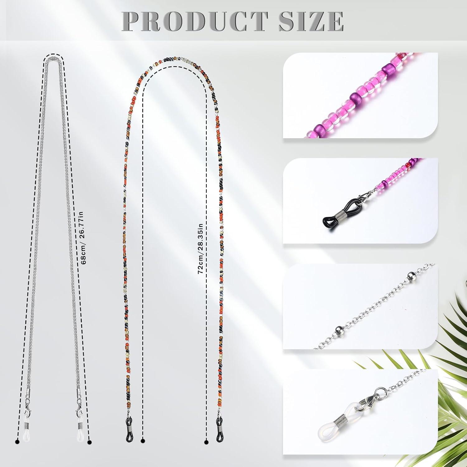 Cadena de Gafas Konohan 7 Pcs Lanyard Ajustable Multicolor