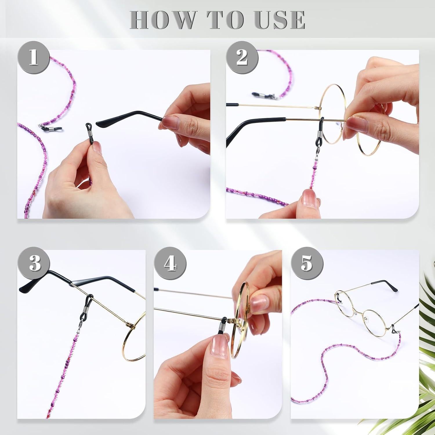 Cadena de Gafas Konohan 7 Pcs Lanyard Ajustable Multicolor