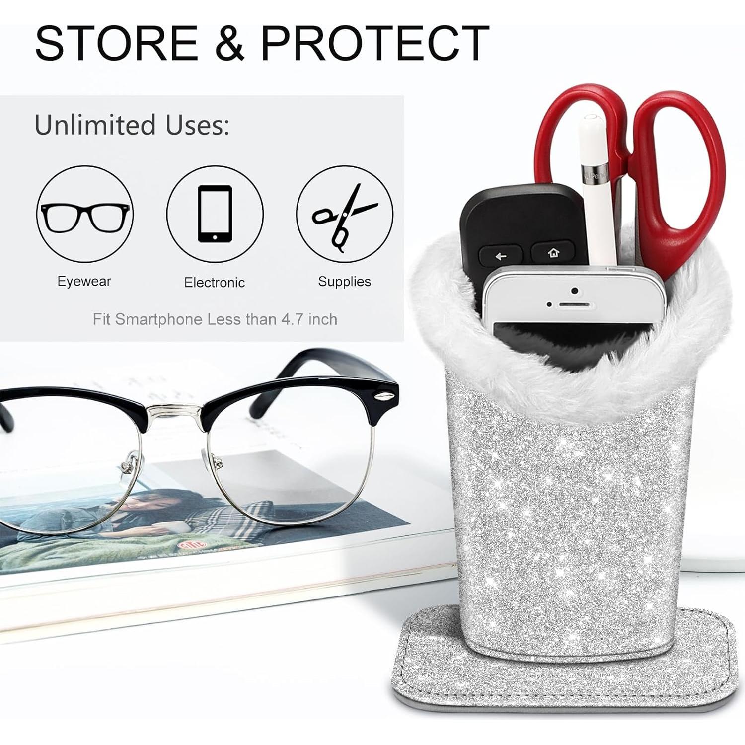 Soporte para Gafas Fintie Plata Brillante Antirayaduras