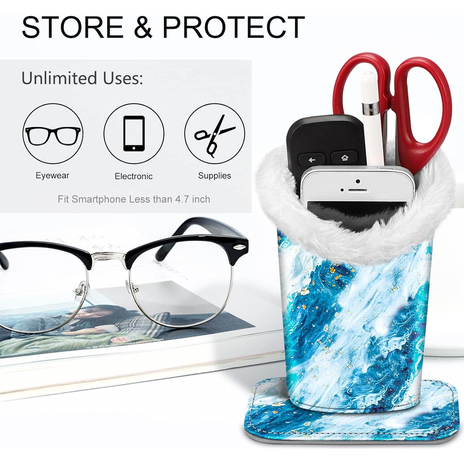 Soporte de Gafas Fintie con Forro de Felpa - Organizador Antirayaduras