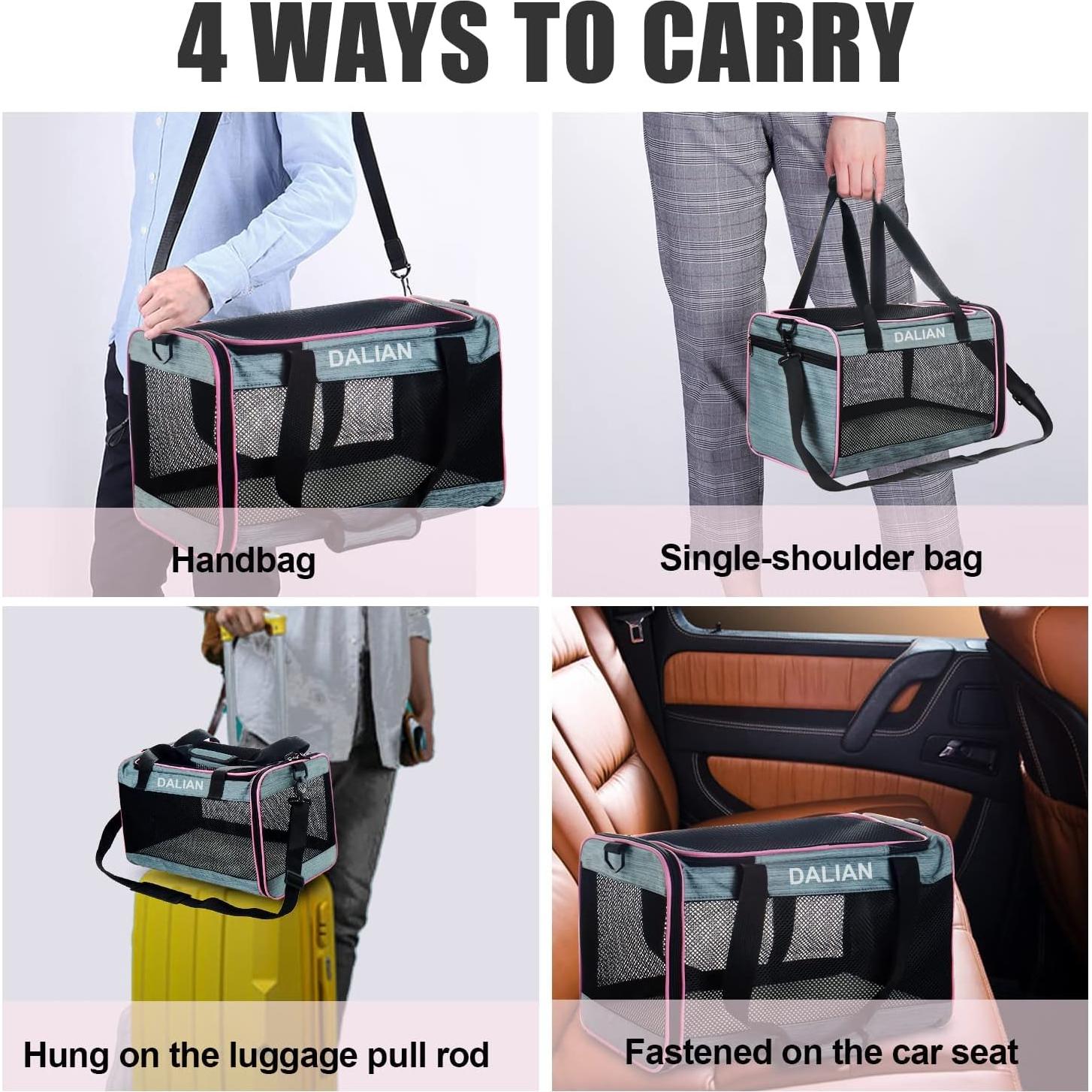 Transportadora Suave DALIAN para Gatos y Perros 8.16 kg