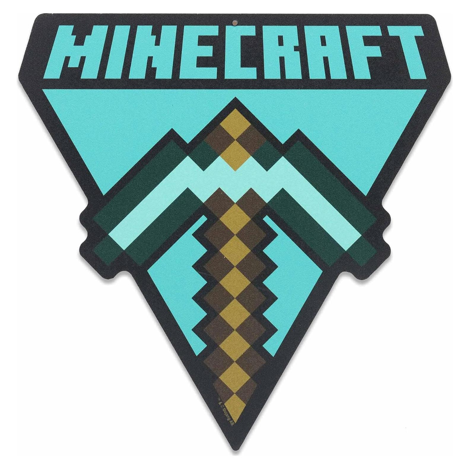 Arte de Pared de Metal Minecraft Open Road 27x27 cm