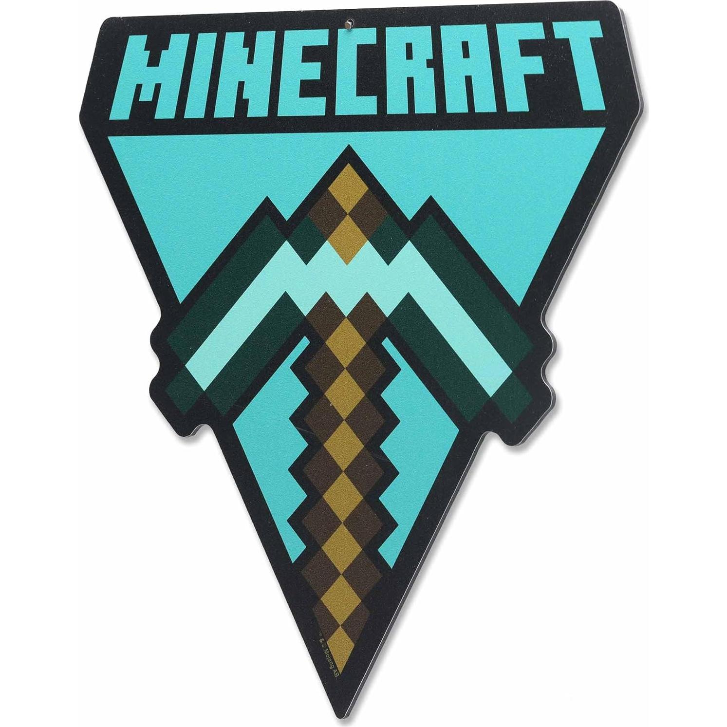 Arte de Pared de Metal Minecraft Open Road 27x27 cm