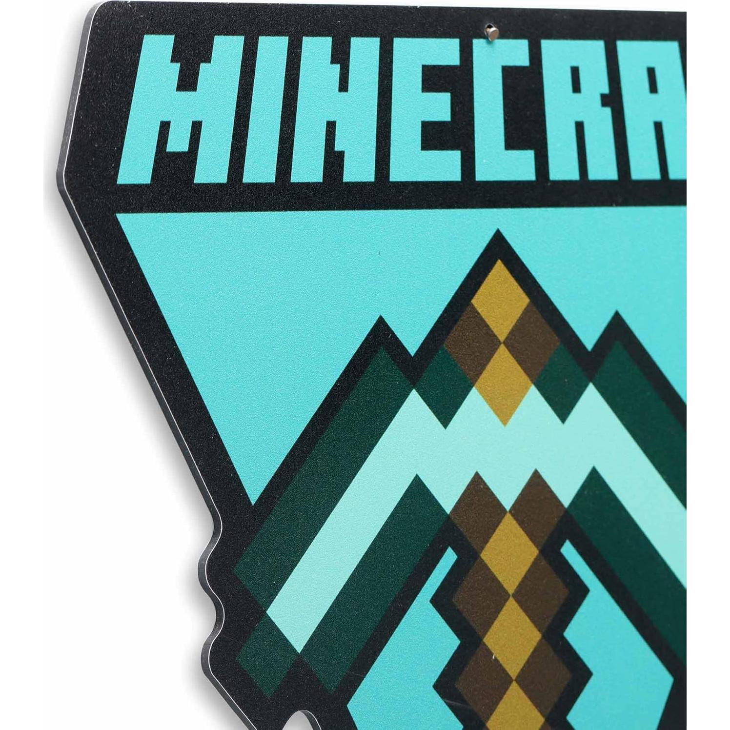 Arte de Pared de Metal Minecraft Open Road 27x27 cm