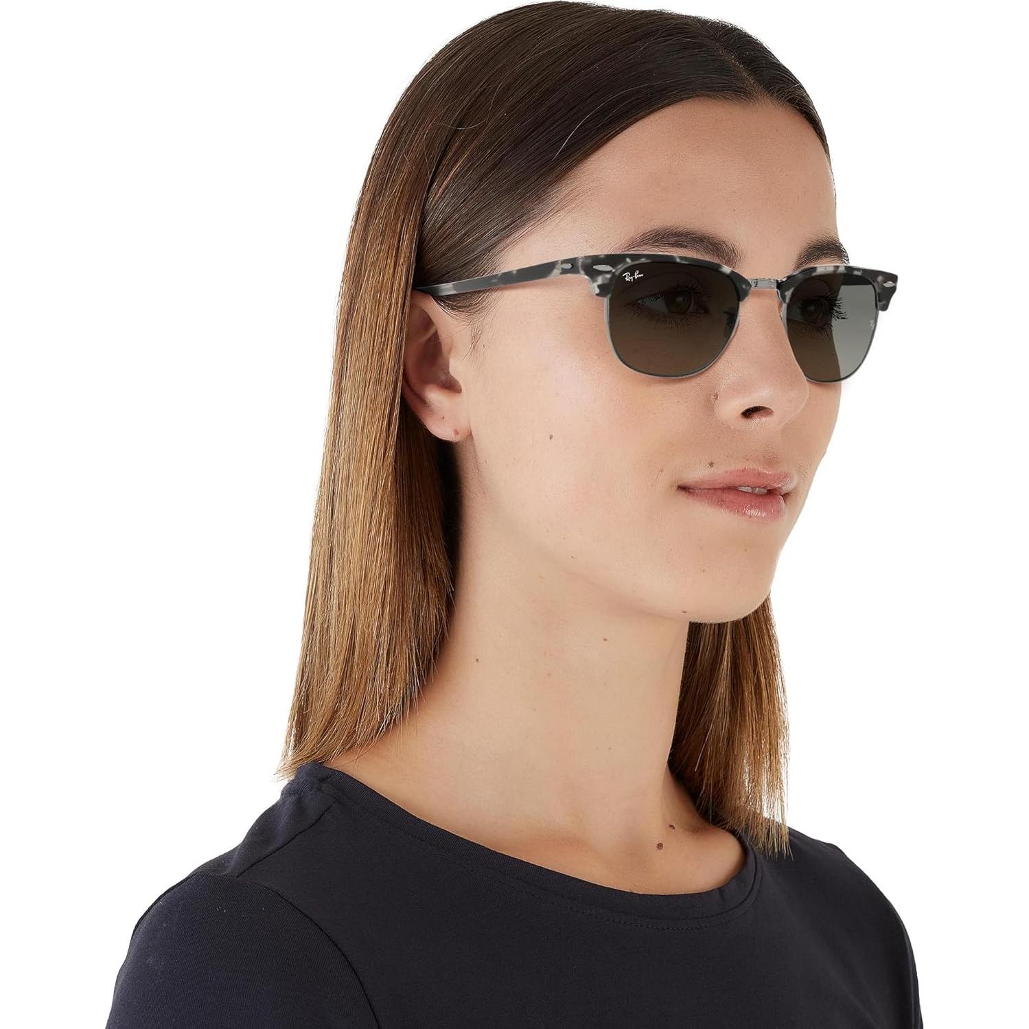 Gafas de Sol Ray-Ban Clubmaster RB3016 Gris Havana 51mm