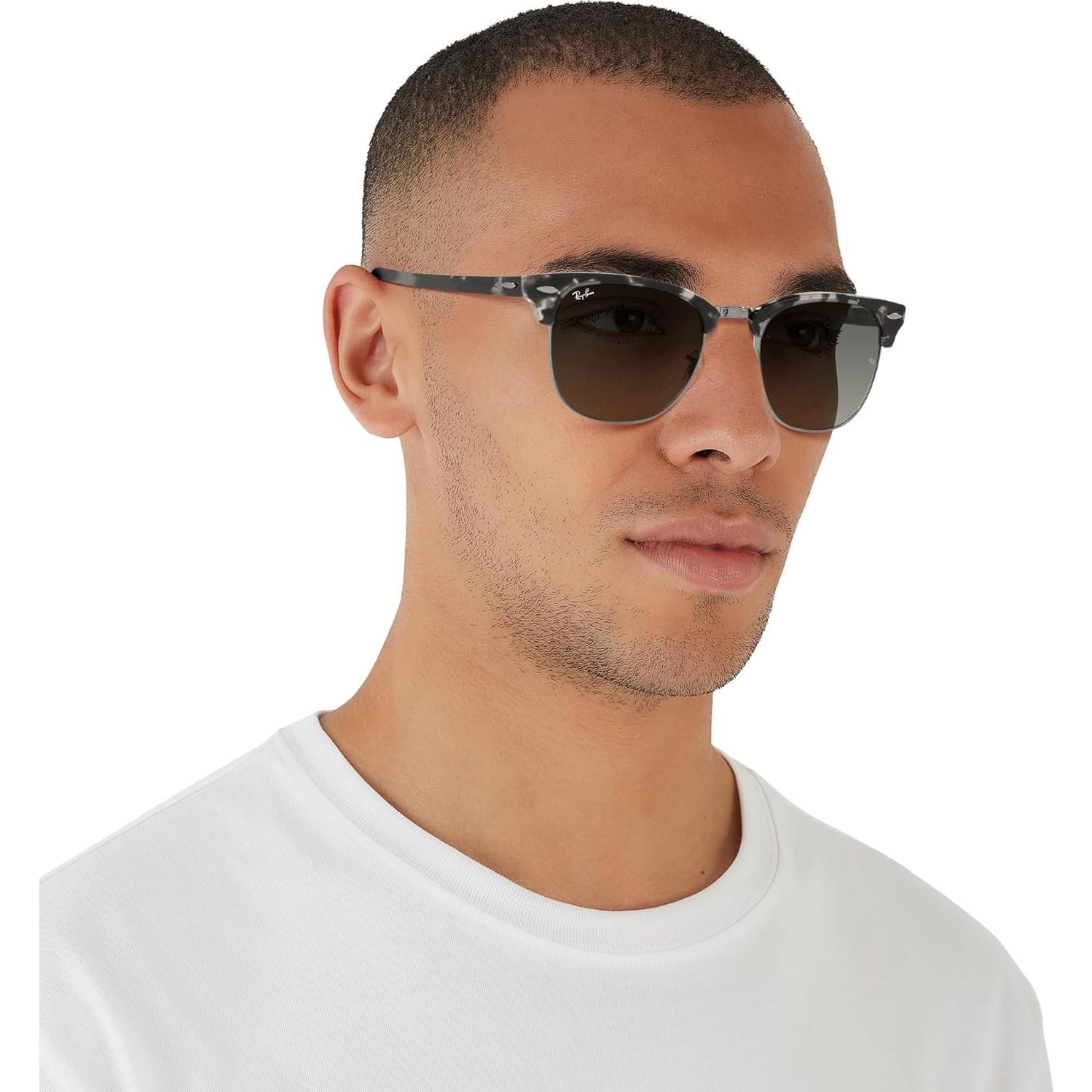 Gafas de Sol Ray-Ban Clubmaster RB3016 Gris Havana 51mm