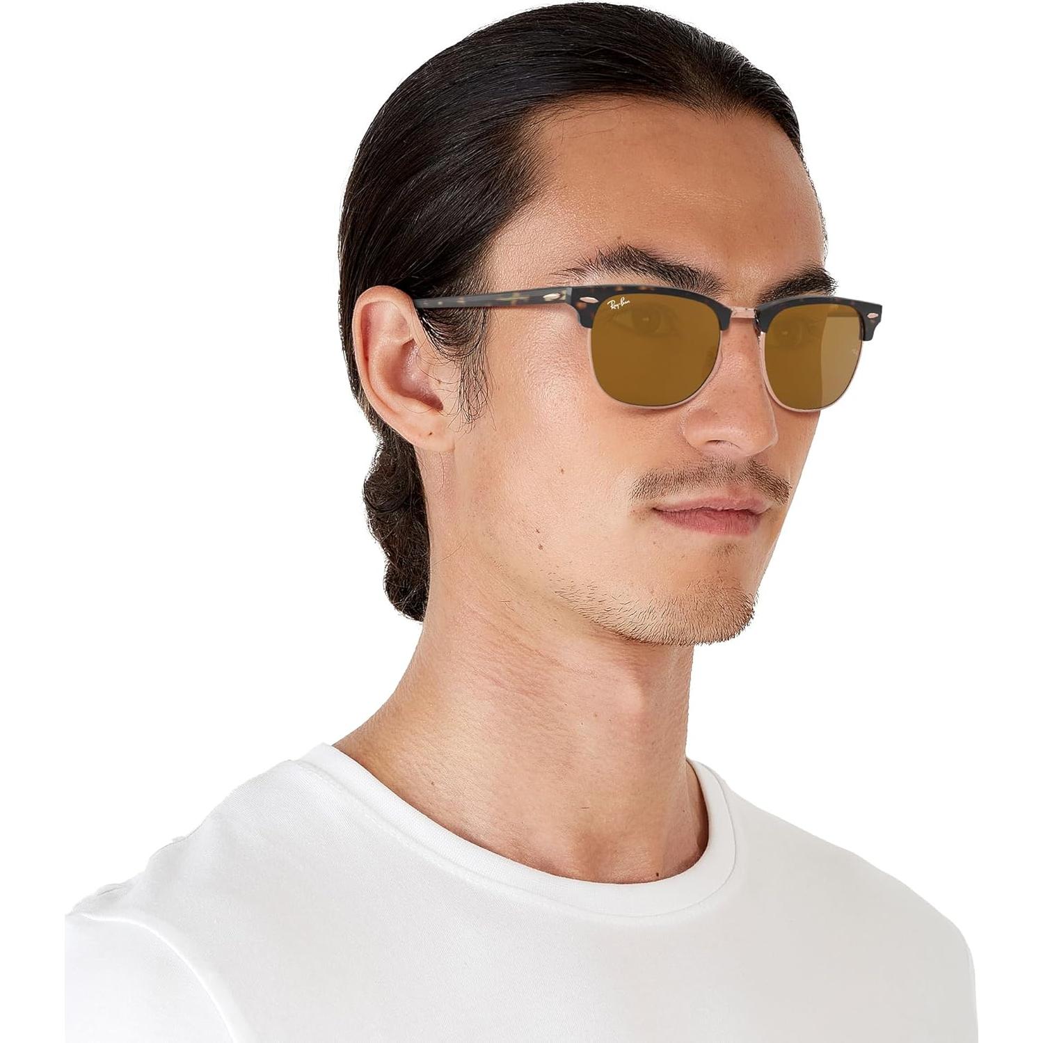 Gafas de Sol Ray-Ban Clubmaster RB3016 49mm Havana/Rosa Oro