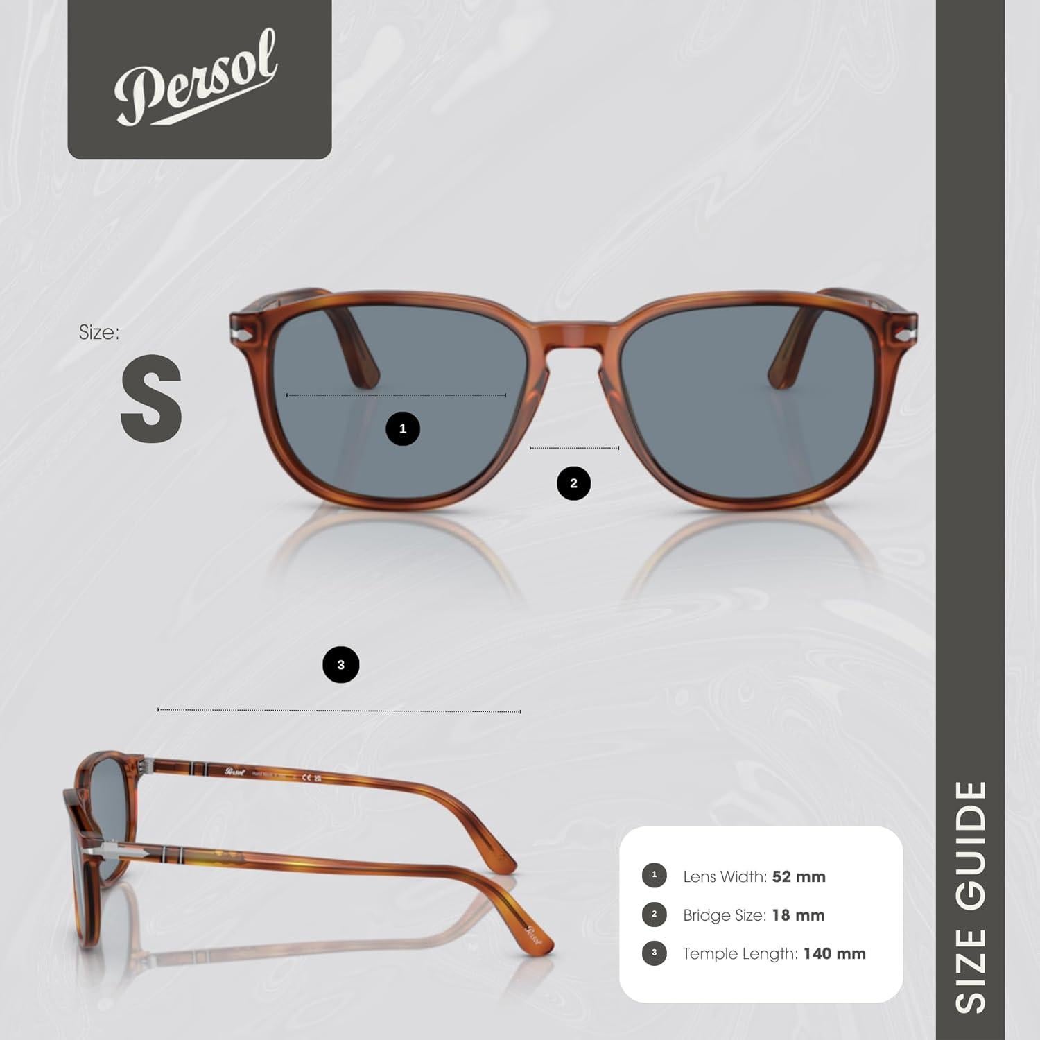 Gafas de Sol Persol PO3019S Cuadradas para Hombres