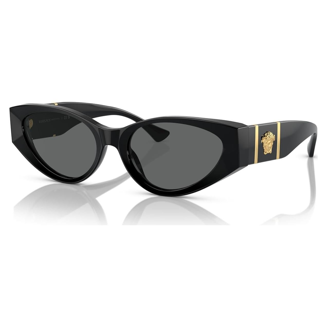 Gafas de sol Versace Mujer Marco Negro Lentes Grises 55mm