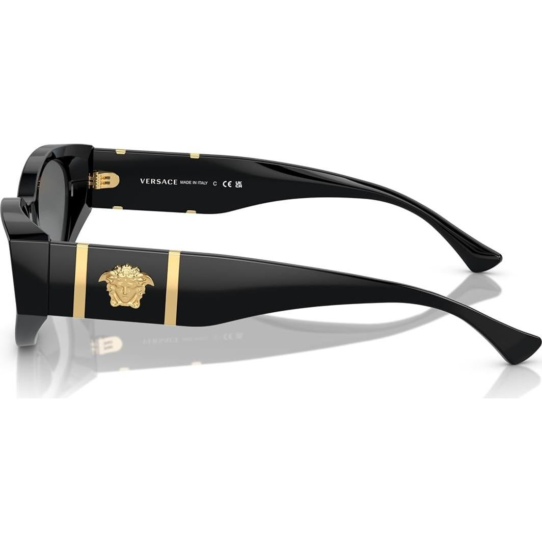 Gafas de sol Versace Mujer Marco Negro Lentes Grises 55mm