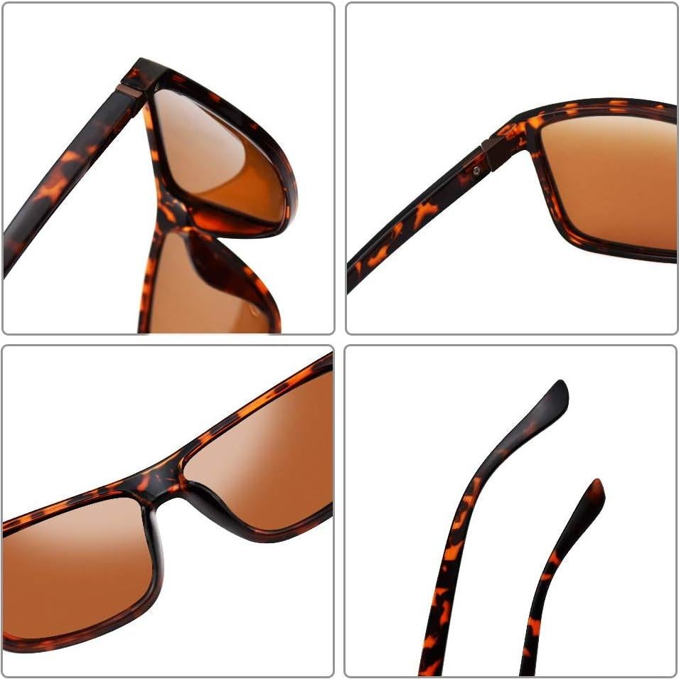 Gafas de Sol Polarizadas Hombre Marca T1 Lente Marrón