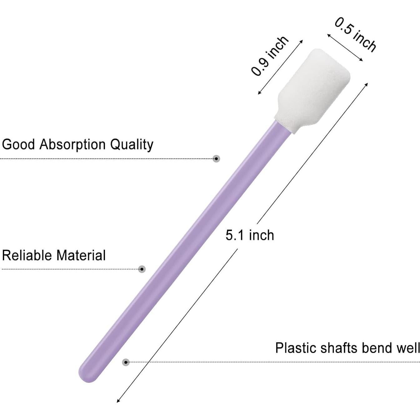 100 Bastones de Limpieza de Espuma Profesional JEPNJPU