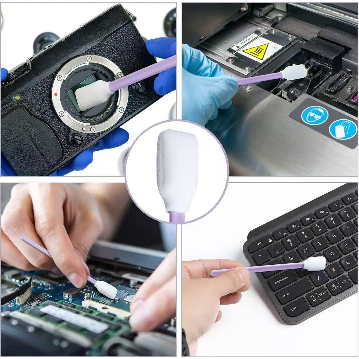 100 Bastones de Limpieza de Espuma Profesional JEPNJPU