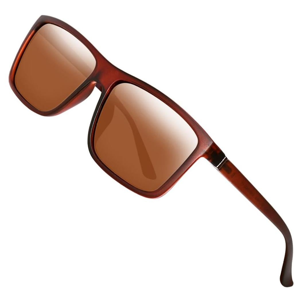 Gafas de Sol Polarizadas TAC para Hombres Marrón UV400