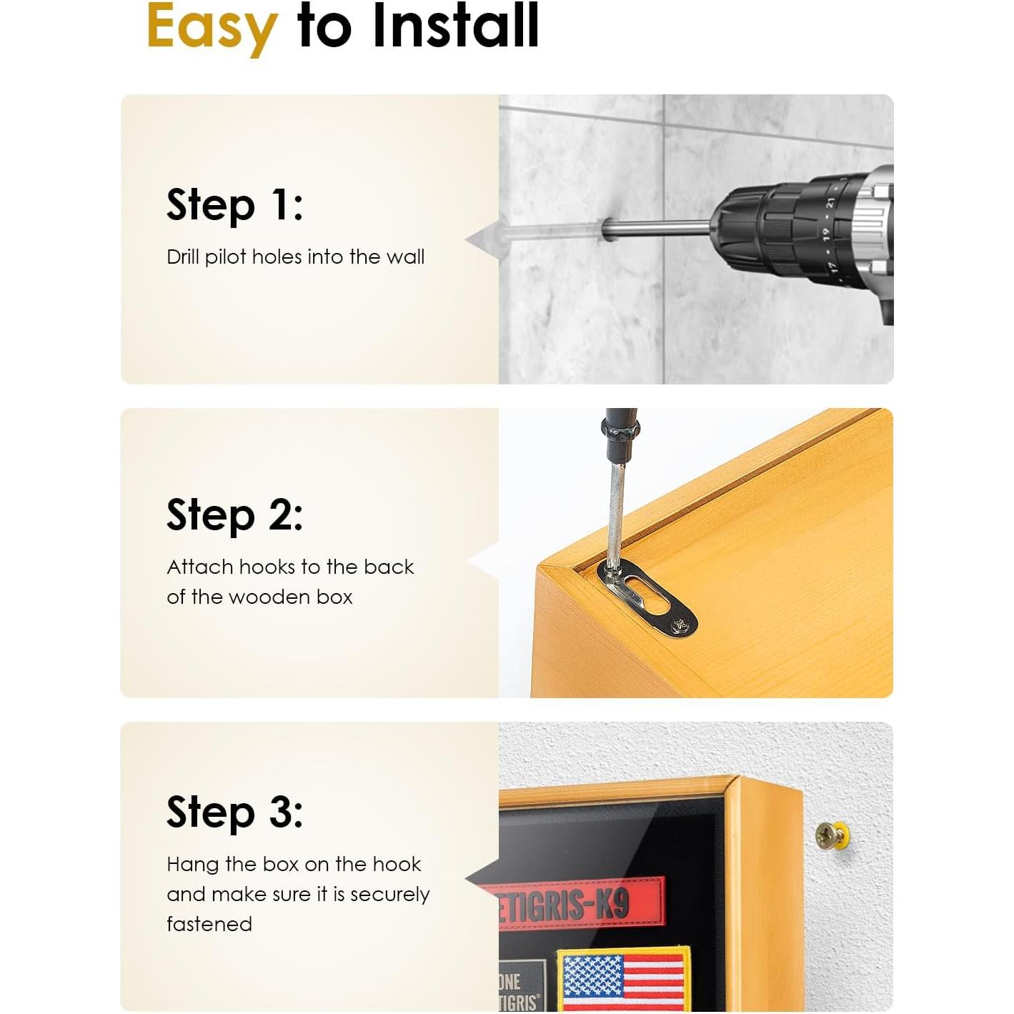 Estante Oculto OneTigris Madera 3 Compartimentos Decorativo