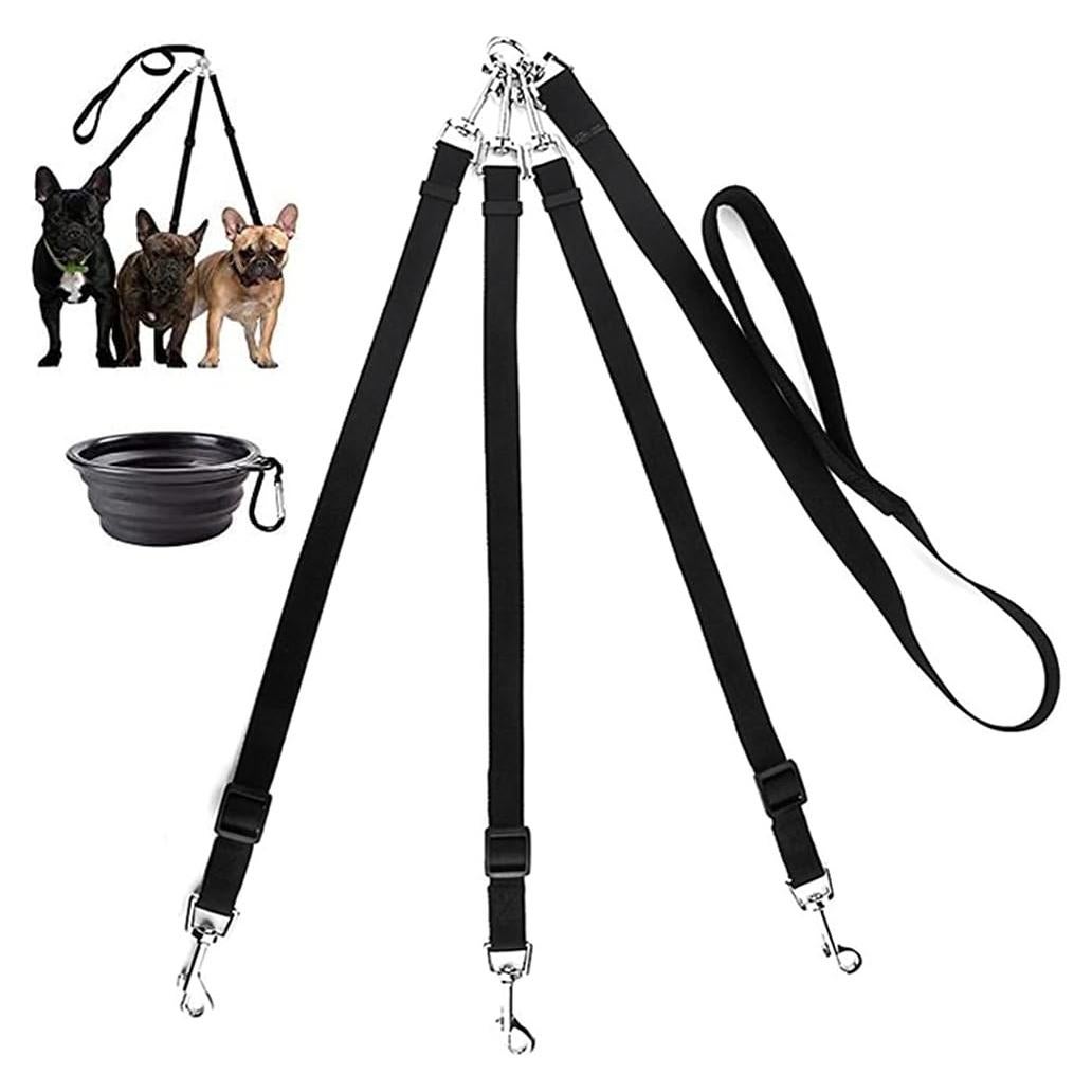 Correa para Perros 3 en 1 MoSANY Ajustable + Cuenco Plegable